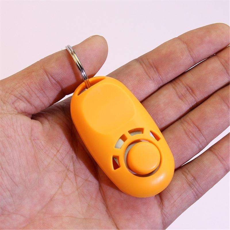Dogs Training Clickers Plastic Pet Dogs Trainer Tool Stretch Help Wrist Rope Sound Keychains Dogs Training Clickers