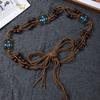 Bohemian ethnic style woven butterfly waist rope with accessories, waist chain decoration, belt, waist belt, dress with waistban