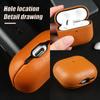 Earphone Case for Airpods Pro 2 3 Pro3 Pro2 for Airpods 4 Wireless Bluetooth Biobased Eco-Friendly Leather Hard Headphone Box