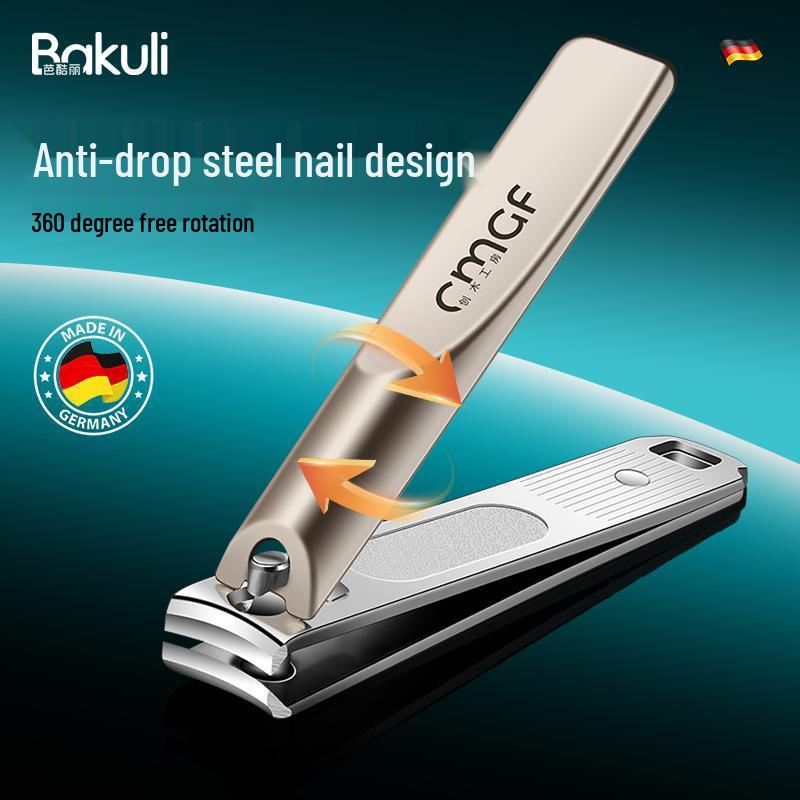 German Angled Nail Clippers - Large, Portable Manicure & Pedicure Scissors Set