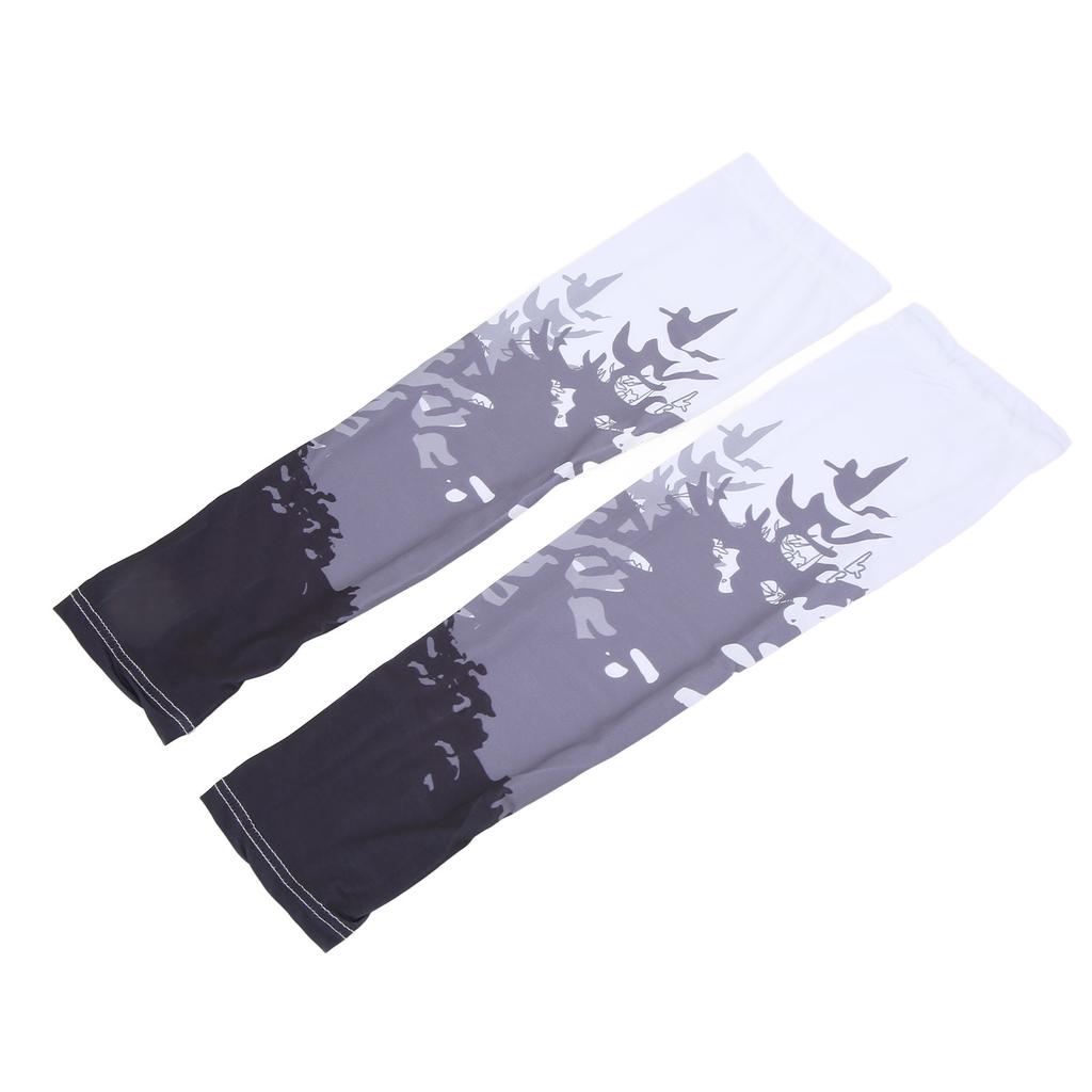 1 pár ledových hedvábných návleků na ruce UV ochrana proti slunci Tenké prodyšné chladivé návleky na ruce pro řízení letních sportů XL Černá