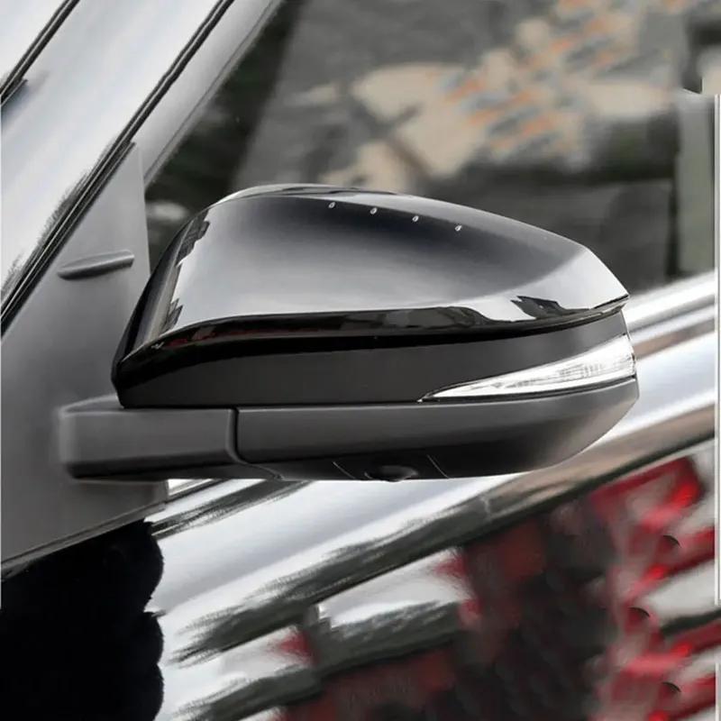 For Toyota RAV4 2014-2018 Car Replacement Rearview Side Mirror Cover Wing Cap Exterior Door Rear View Case Trim Housing Black