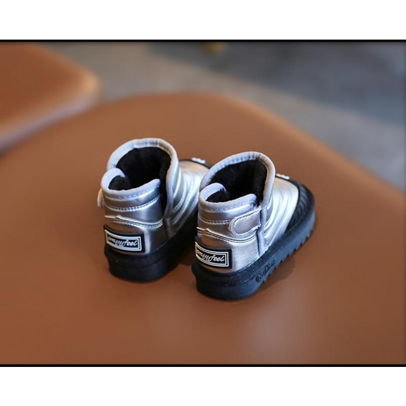 Детские зимние ботинки новые зимние для мальчиков с начесом утолщенные хлопковые ботинки — фото 12