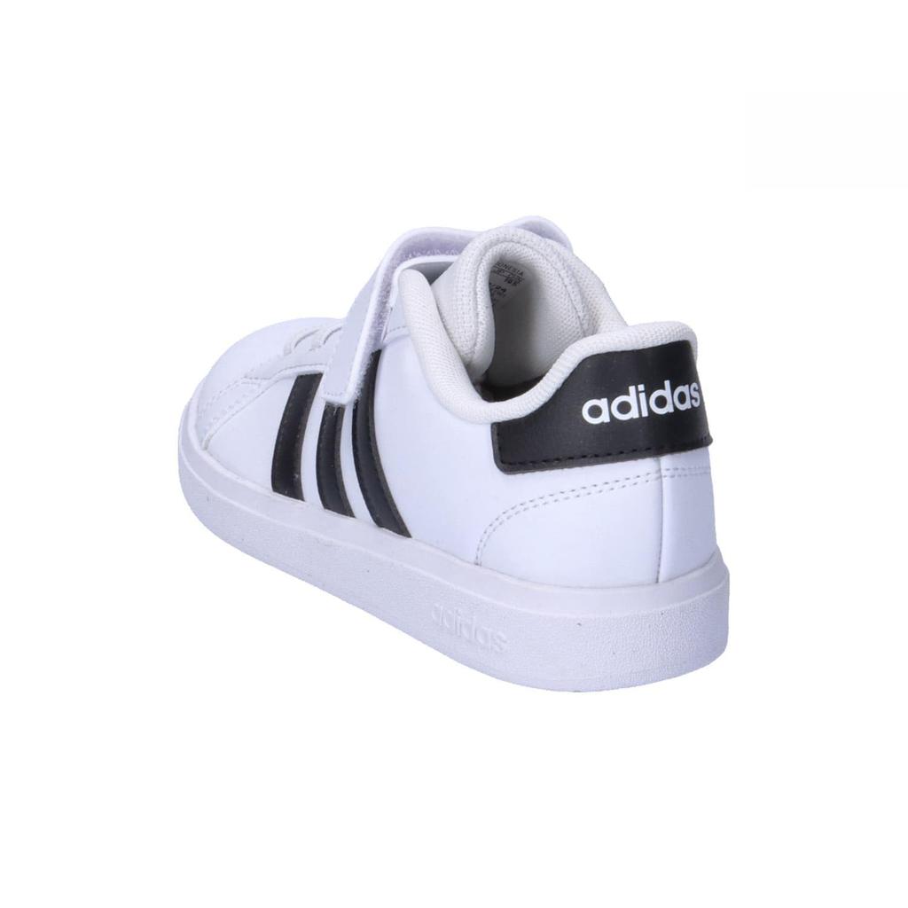 Adidas Grand Court Boys and Sizes Footwear White Kids' 2.0 Sneakers, Girls, 17-21.5cm, White/Core Black/Footwear (IH5529), 18.0cm