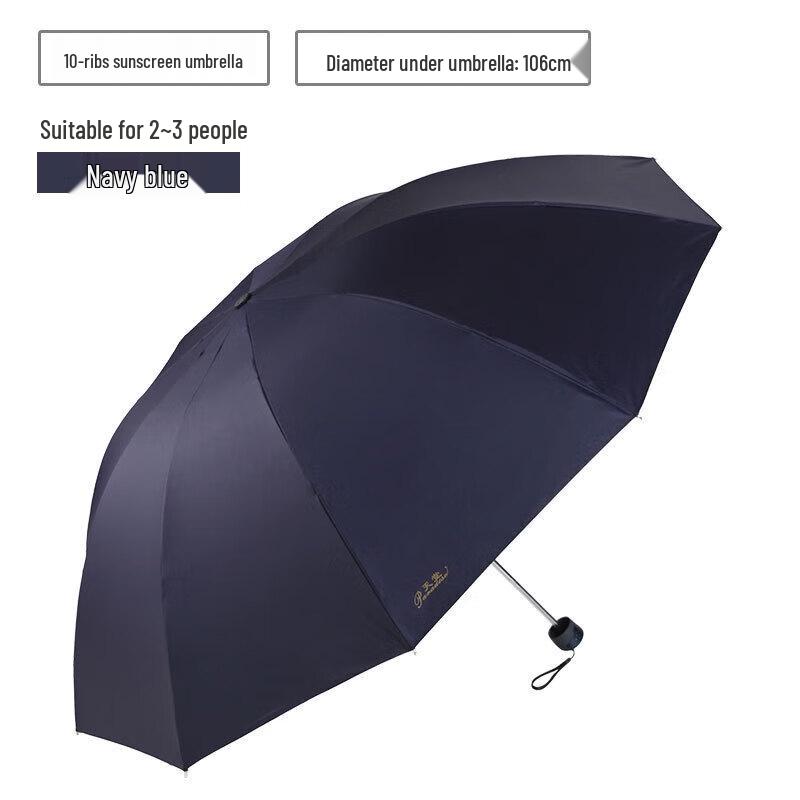 Paradise Umbrella 33188E Three-Fold Sun/Rain Umbrella
