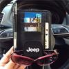 Car Sun Visor Organizer Storage Bag Sunglasses Case For Jeep Grand Cherokee Wrangler JK Gladiator Compass Renegade Patriot Liber