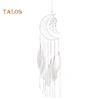 FLH Moon Feather Dream Catcher wiszący dom dormitorium wisiorek ozdoba ścienna Decor