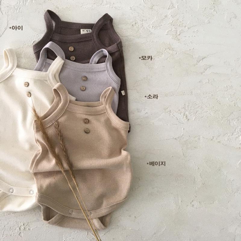 Korean Baby Soft Cotton Sling Jumpsuit - Summer Vest