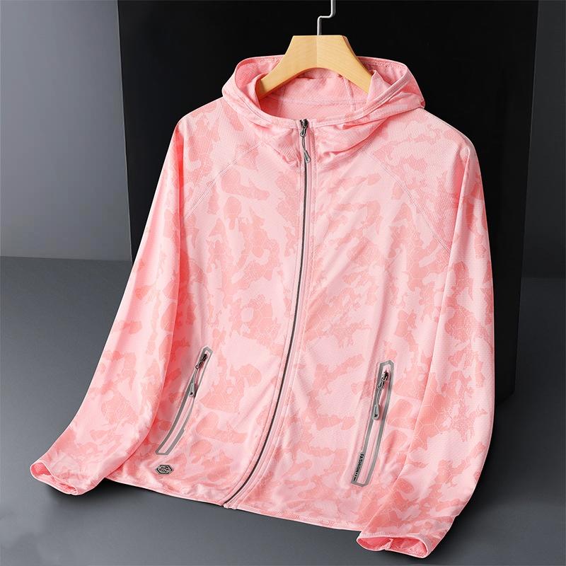 Women's Running Hiking, Fishing Waterproof Jacket Zipper Pocket Sunscreen Clothes Breathable Skin Jacket