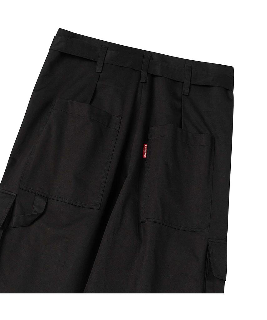 BEYOND CLOSET [Collection Line] Archive 90S Military Belted Cargo Pants Black