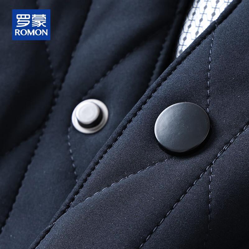 ROMON Men's Autumn/Winter Mulberry Silk Padded Casual Jacket