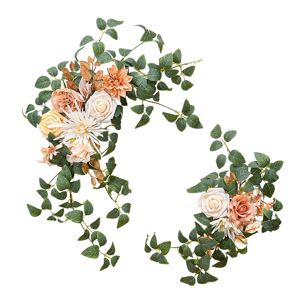 Wedding Decoration Set Artificial Rose Peony Archway Door Sign Ceremony Party Decor