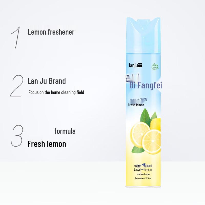 Lanjv Fresh Lemon Air Freshener Spray (3 x 320ml)