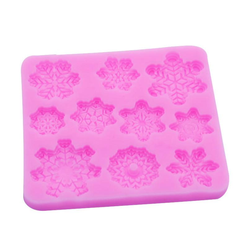 DIY Vánoční vločka silikonová forma na fondán, dort, čokoládu a hlínu