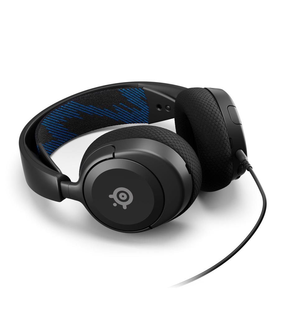 SteelSeries Arctis Nova 1P Gaming Headset Headphones for PlayStation 5 - Lightweight, Wired, Closed-back, Two-way Microphone, Noise Cancelling, Spatia