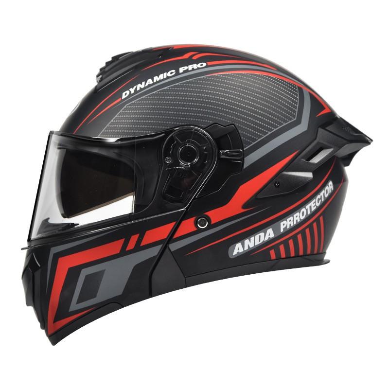 Full Face Motorcycle Helmet Men Women Winter Riding 3C Certified Flip-Up ABS All Season Use