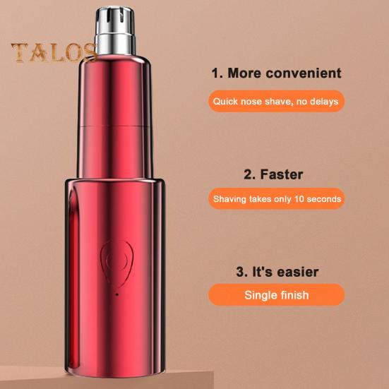 Zastřihovač chloupků v nose Bezbolestné zastřihování Hlava s kulatou čepelí Čištění chloupků Cestovní USB nabíjení Duální čepel s čepelí z nerezové oceli Depilace v nose pro muže