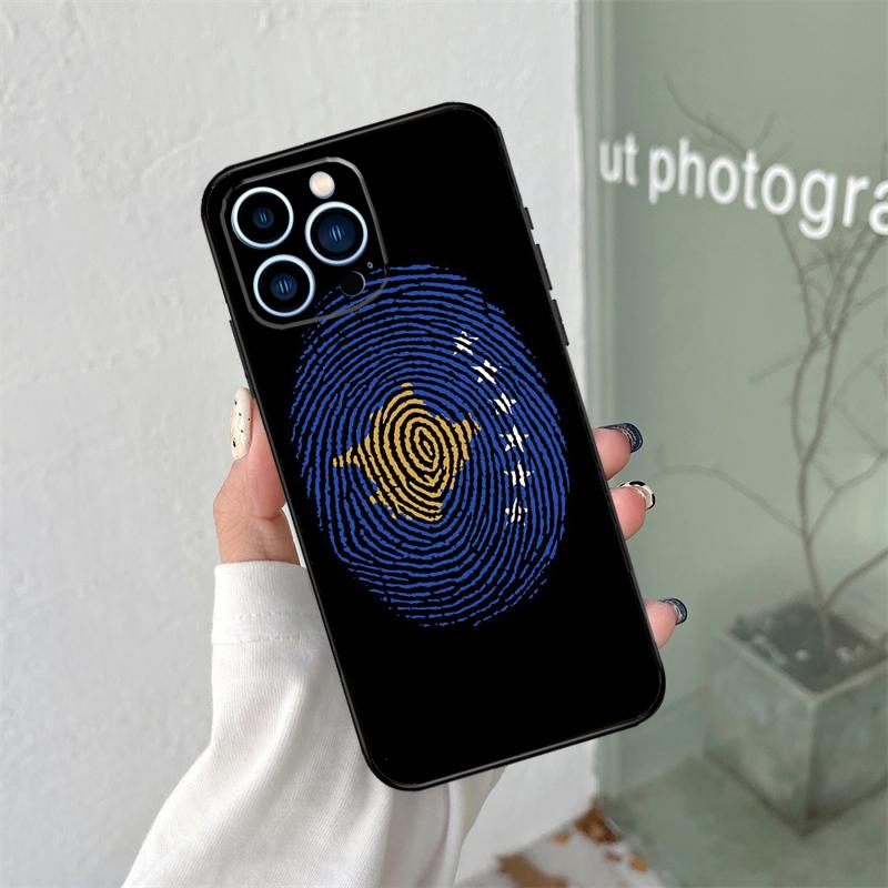 Kosovo National Flag Silicone Soft Case For iPhone 17 Air 11 14 15 16 Pro Max 12 13 Mini 16e 16 Plus Back Cover