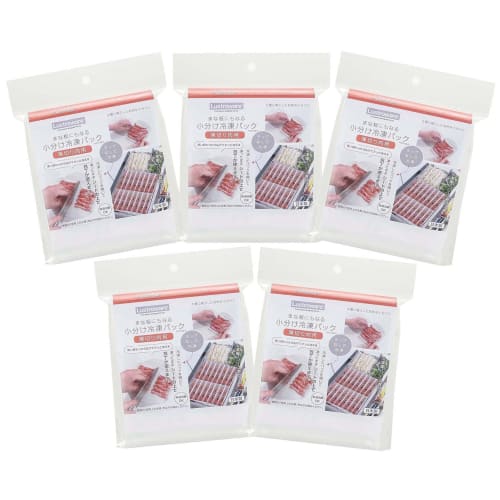 

[.co.jp Exclusive] Iwasaki Industrial Lastroware Cutting Board-Compatible Frozen Storage Packs, 5-Piece Set, for Thinly Sliced Meat, Sterilizable wi