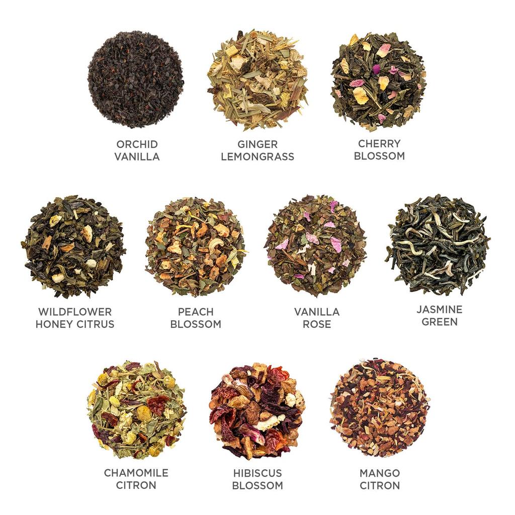 Tea Forte JUBILEE SINGLE 10 Tea Bags Tea Artwork Stylish Tea Assortment Gift 10 Types (Jubilee Single)