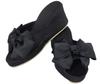 Elegant Interior Platform Room Shoes with 8cm One Size Fits Ribbon, Heel, Black, All, 71034SP-BK