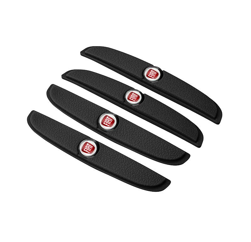 4 Stück Auto Tür Rückspiegel Schutz Aufkleber Gummi Anti-Kollision Für FIAT 500 Abarth Tipo FR Panda Argo Freemont Viaggio