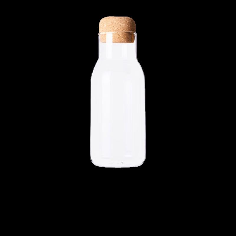 Yuyi Angel 600ml Heat-Resistant Glass Bottle with Cork