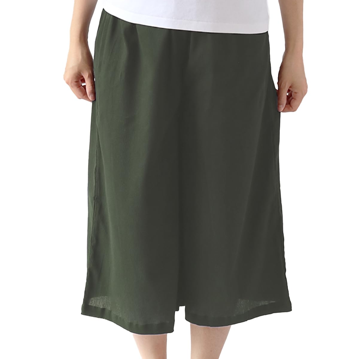 

Takashima Chijimi Solid Size L [suzumen] [Suzumen] Gaucho-Style Shorts, 100% Cotton, BC7334, Women s, Green,