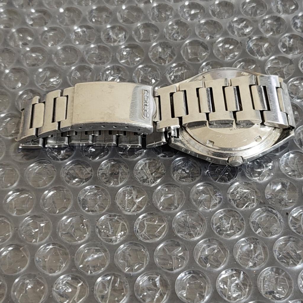 SEIKO 5 Blue Dial Vintage Automatic Watch Management [Working Condition] Men's (Watch K26Q)