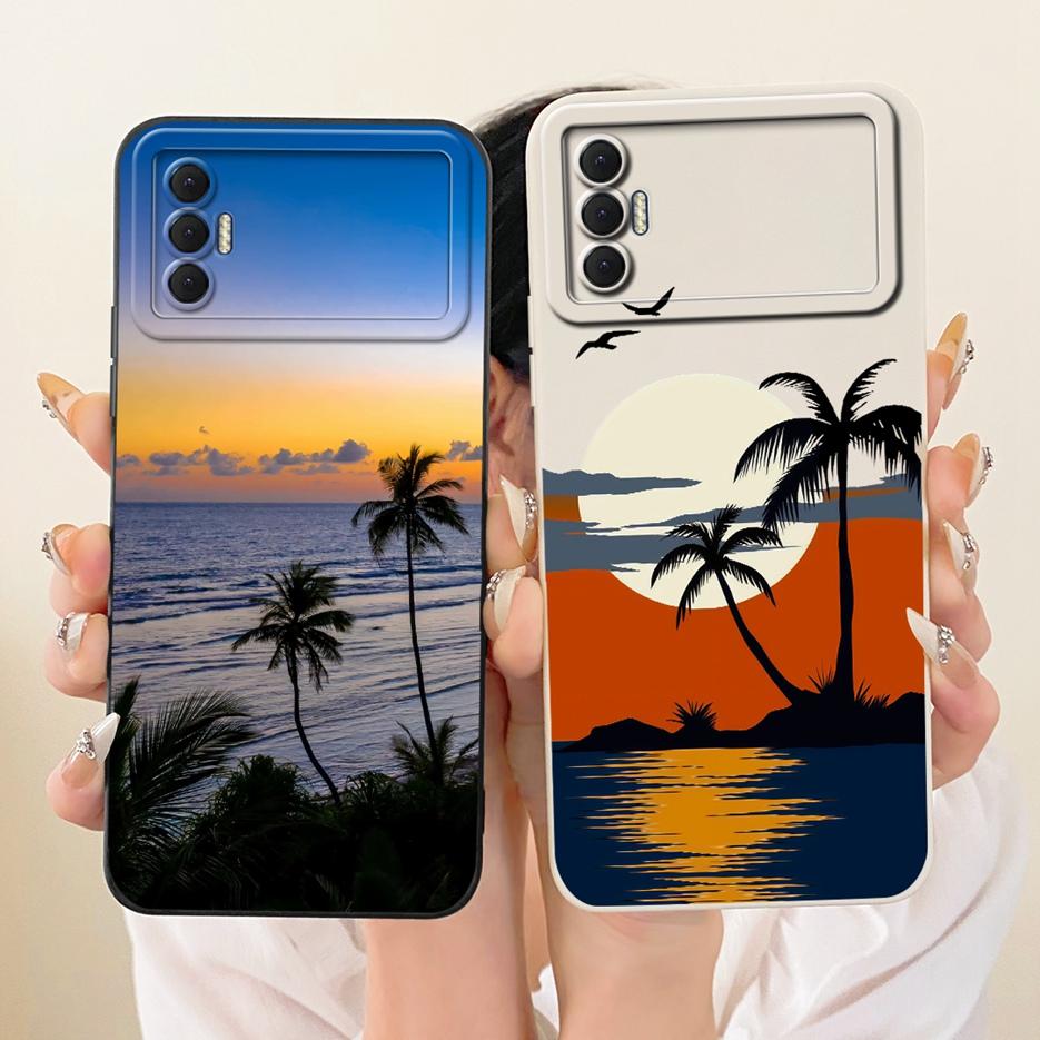 For Tecno Spark 8 Pro Case Spark 8T KG6p Luxury Flower Candy Painted Cover Soft Silicone Case For Tecno Spark 8P Spark8 Pro Bags
