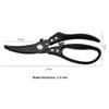Heavy Duty 420J2 Stainless Steel Kitchen Scissors with Aluminum Alloy Handle for Food BBQ Meat Chicken