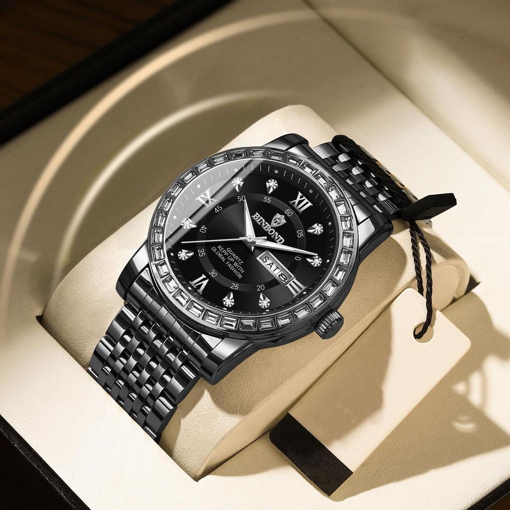 Fashion Quartz Wristwatches Gold Clock Men Luxury Watch Casual Business Analog Watches Relogio Masculino