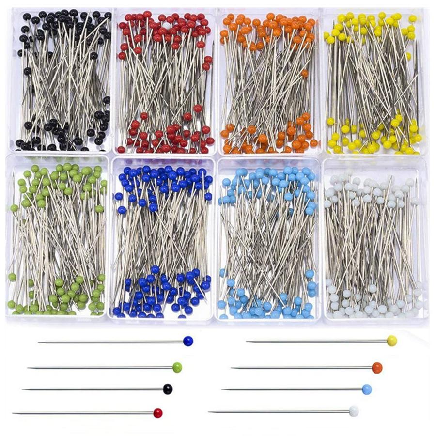100pcs/box 3.2cm Pearl Pin Multi Colors Available DIY Handmade Clothing Positioning Needle Garment Accessory Sewing Accessories
