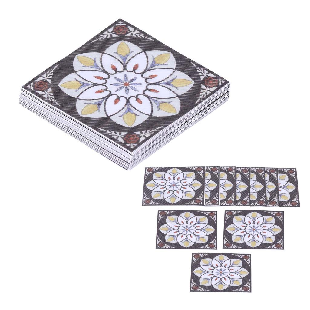 20PCS Self Adhesive Tile Diagonal Sticker Waterproof Tile Floor Wall Stickers Floor Decals