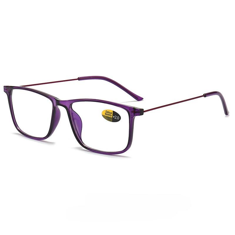 2026 New Fashionable HD Square Frame Women's Reading Glasses Ultra Light Neutral High Quality Luxury Anti Blue Light Glasses
