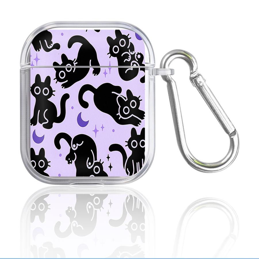Cute Cat Lovely Clear Earphone Cases Cover Case For Airpods 3 2 1 Pro Pro3 Pro2 4