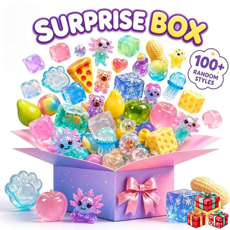 100+ Stijl Nieuwigheid Mysterie Cadeau Verrassing Blind Box Drpepperrnedoh Nice Cube Boterstick Squishy Knijpspeelgoed Voor Volwassenen Cadeaus yellow