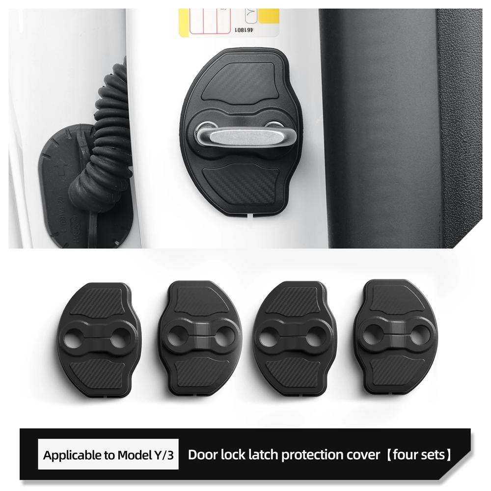 

Door Striker and Door Lock Cover Protector for All Tesla Model Y and Model 3 2025-2026 Door Lock Protection Shell Accessories