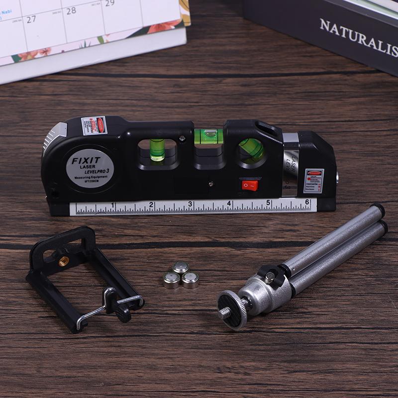Laser Wasserwaage Linienwerkzeug Mehrzweck Laser Wasserwaage Set Standard Kreuzlinienlaser Maßband Lineal Mit Metall Stativständer