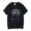 Aleister Crowley Ritual T Shirt Gothic Occult Magick Thelema Heptagram Long or Short Sleeves Vintage Washed