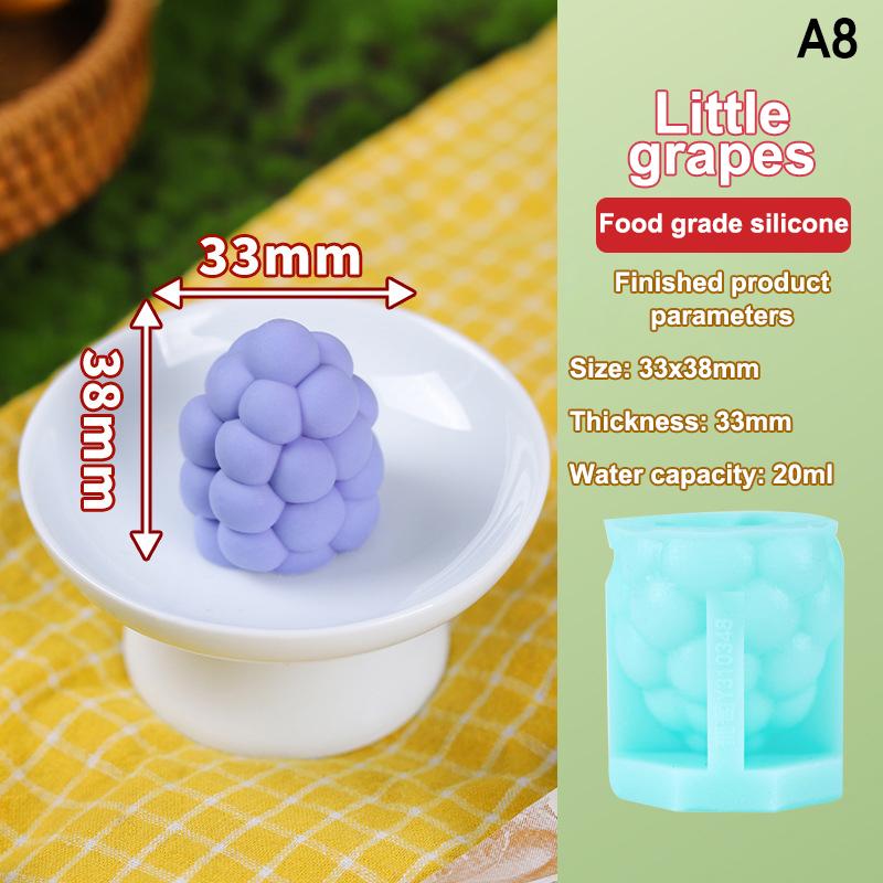 .1pc Cake Mold Ice Cream Mold Mousse Desserts Cake Decorating Tools 3D Fruit Shape Silicone Mold Reusable Kitchen Tools For Home