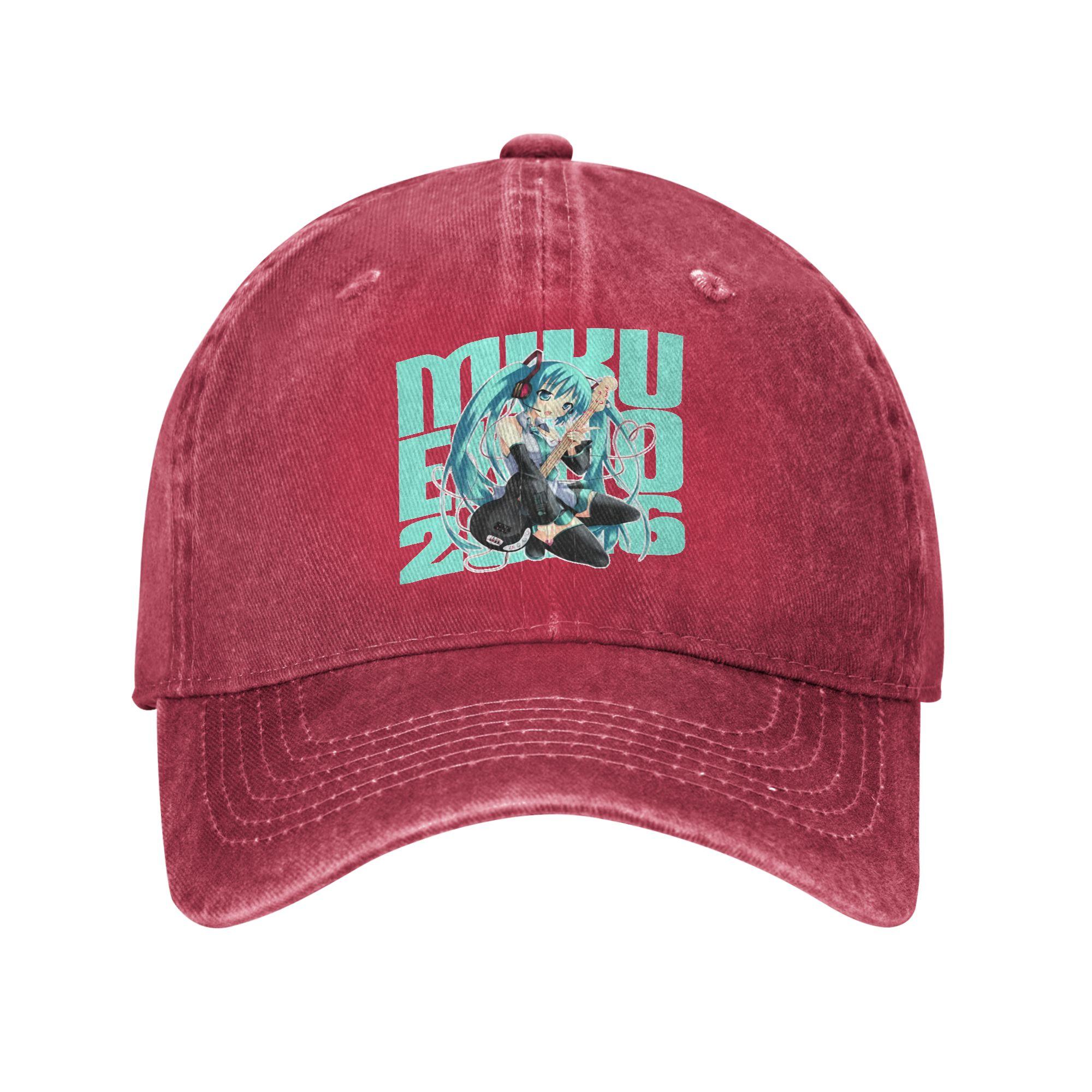 Miku Expo  tour North America Hatsune Miku Baseball Caps Merch For Unisex  Adjustable Trucker Hats One Size