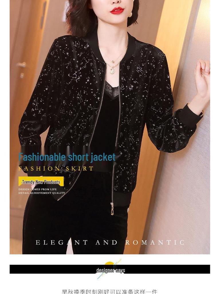 Mom's Autumn Casual Suit 2026: Stylish Middle-Aged Women's Spring/Fall Jacket, Age-Reducing Sportswear