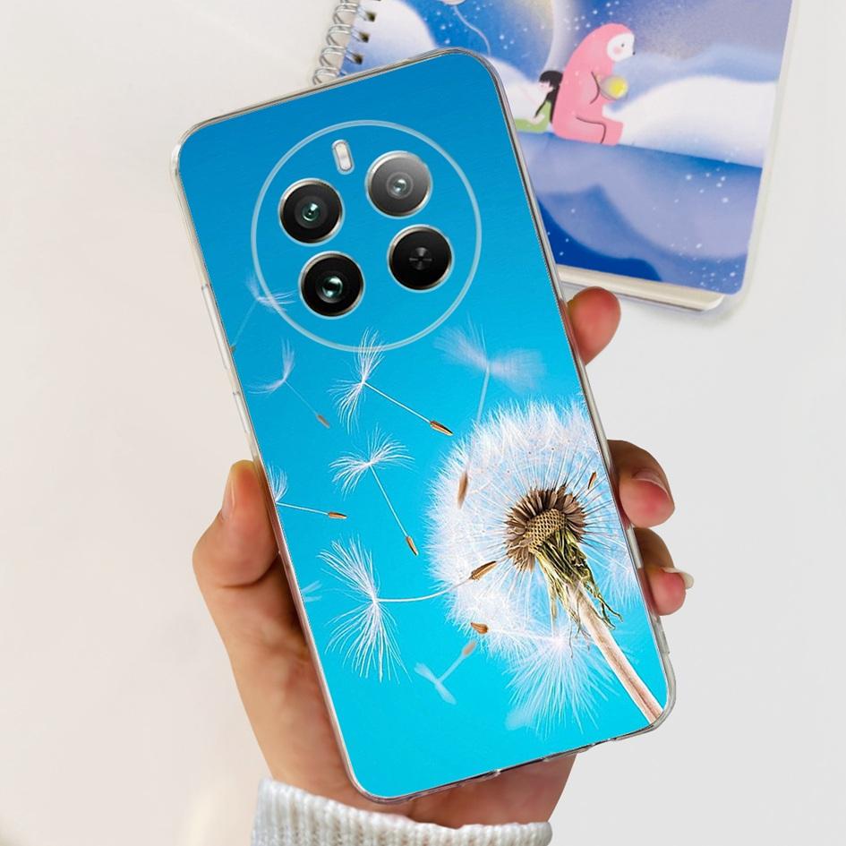 For Realme 12 Pro Plus Case Popular Flower Astronaut Soft Clear Silicone Phone Cover on Realme 12 Pro 5G 2024 Funda RMX3842 Case