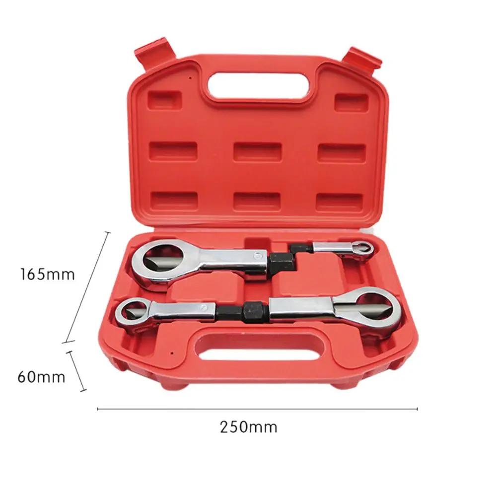

4pcs 9-27mm Nuts Splitter Cracker Tools Set Heavy Duty Nut Breaker Remover Rust Manual Extractor Tools For Workers DIY Families красный