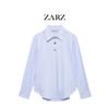 ZARZ Women's Classic Fashion Patchwork Button Poplin Shirt
