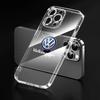 Für Volkswagen VW Mode Auto Logo Transparente Handyhülle Für IPhone 11 12 13 14 Pro Max XR X XS SE 7 8 Plus Für Volkswagen 3 4