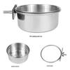 Stainless Steel Pet Feeding Bowl for Birds, Cats, and Dogs – Easy Cage Installation Feeder