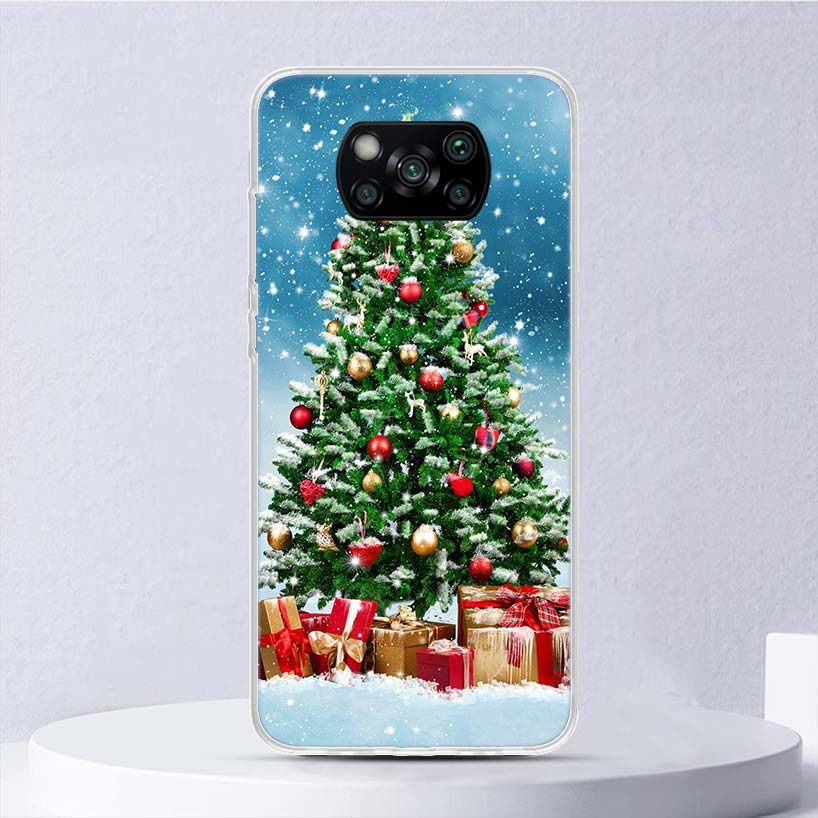 Merry Christmas Tree Snow Soft Case For Xiaomi Poco X7 X6 X5 X4 X3 Nfc F7 Ultra F6 F5 Pro Phone Cover F4 Gt F3 M5S M4 M3 M5 M6 C