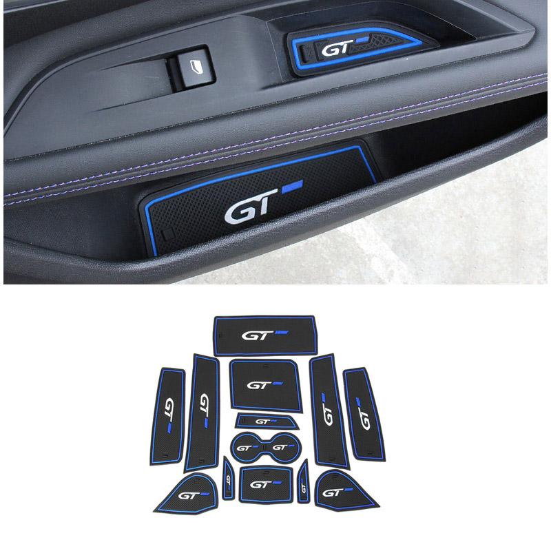

Для Peugeot 3008 5008 GT 2016 2017 2018 2019 2020 2021 2022 Гибридный автомобиль Противоскользящий коврик для дверного проема Аксессуары синий